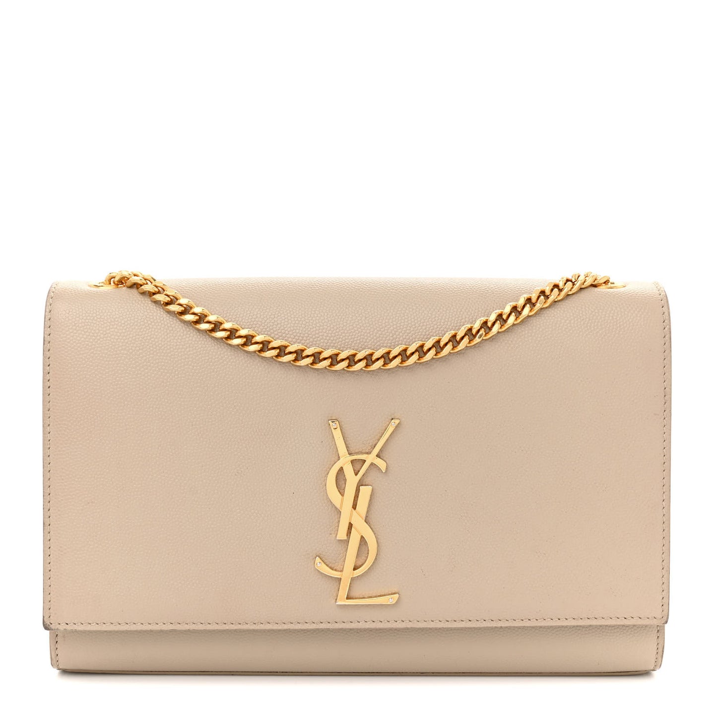 Grain De Poudre Medium Monogram Kate Satchel Dark Beige