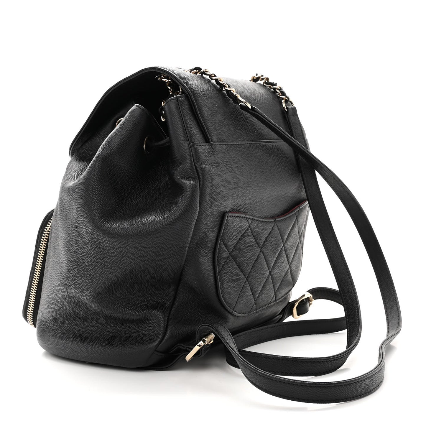 Caviar Quilted Business Affinity Backpack Black