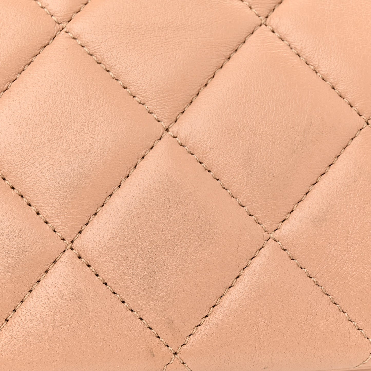 Lambskin Quilted Small Trendy CC Dual Handle Flap Bag Beige