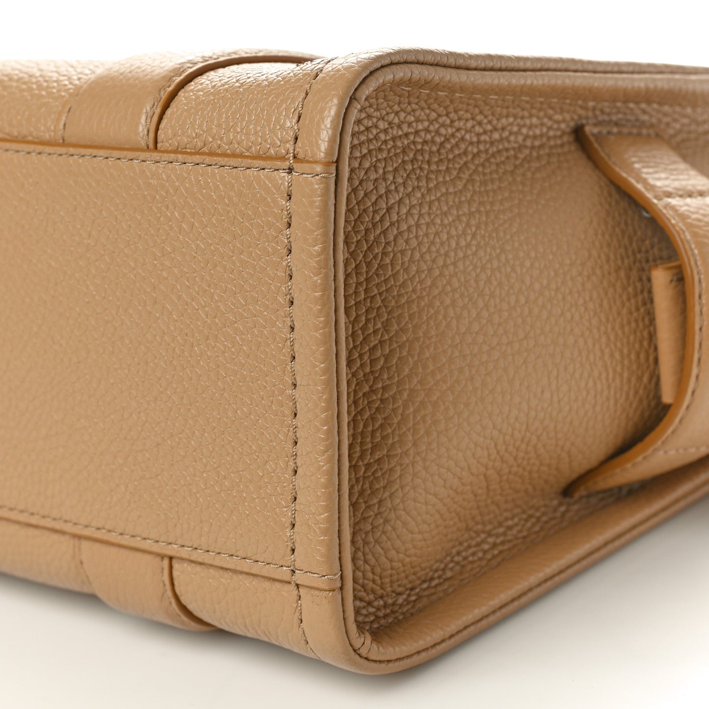 Grained Calfskin Mini The Tote Bag Camel