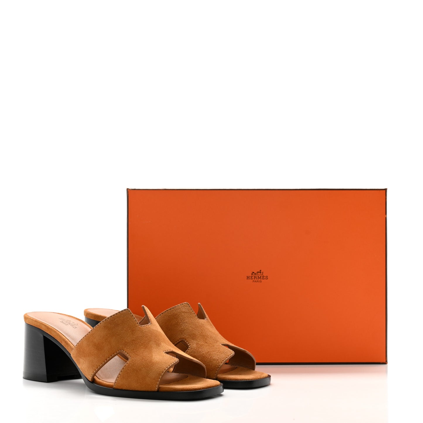 Suede Goatskin Helia 60 Sandals 38.5 Naturel