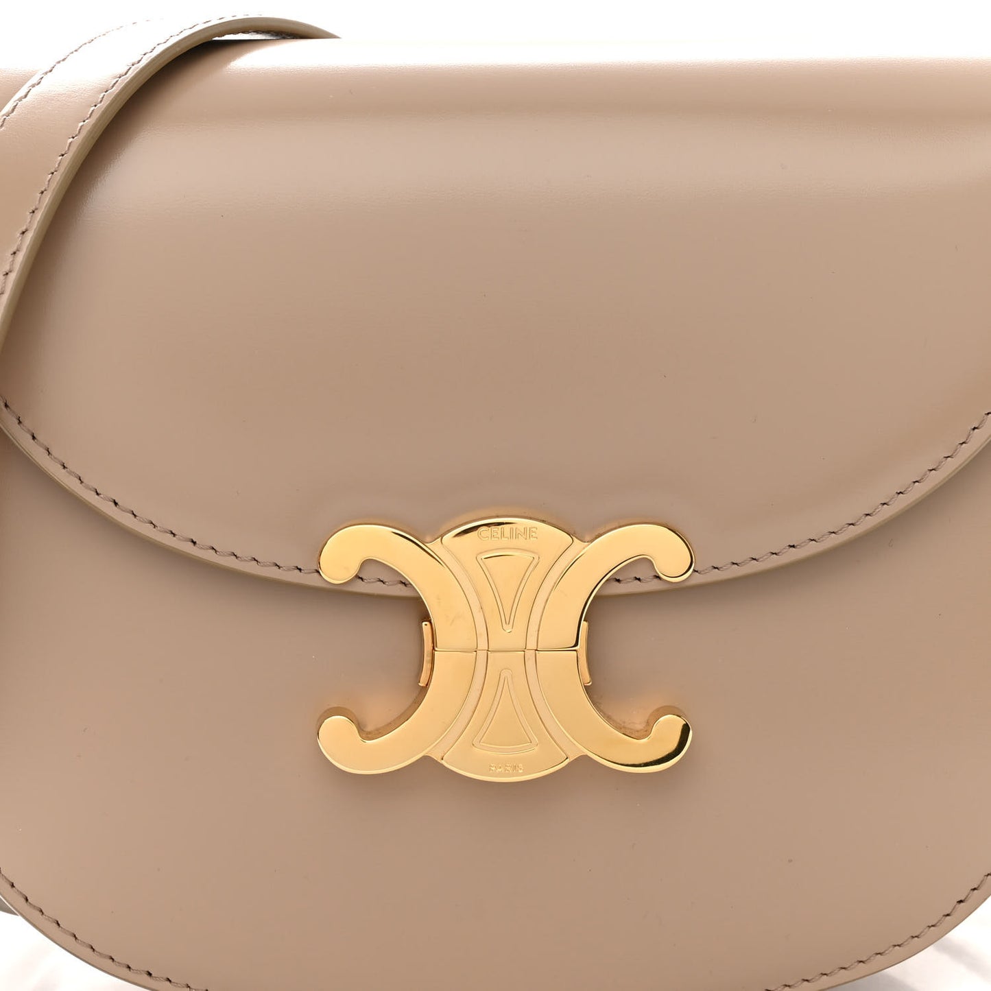 Shiny Calfskin Teen Besace Safari
