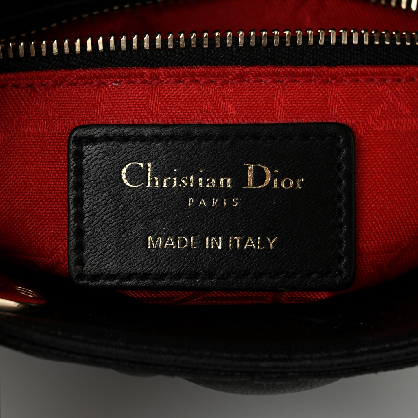 Lambskin Cannage Mini Lady Dior Black