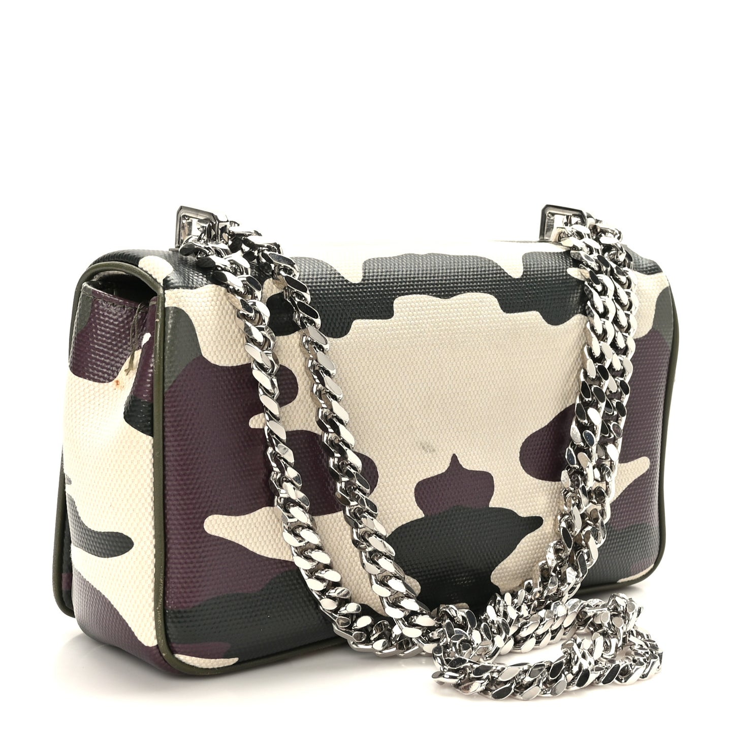 Coated Canvas Camouflage Print Small Lola Bag Multicolor