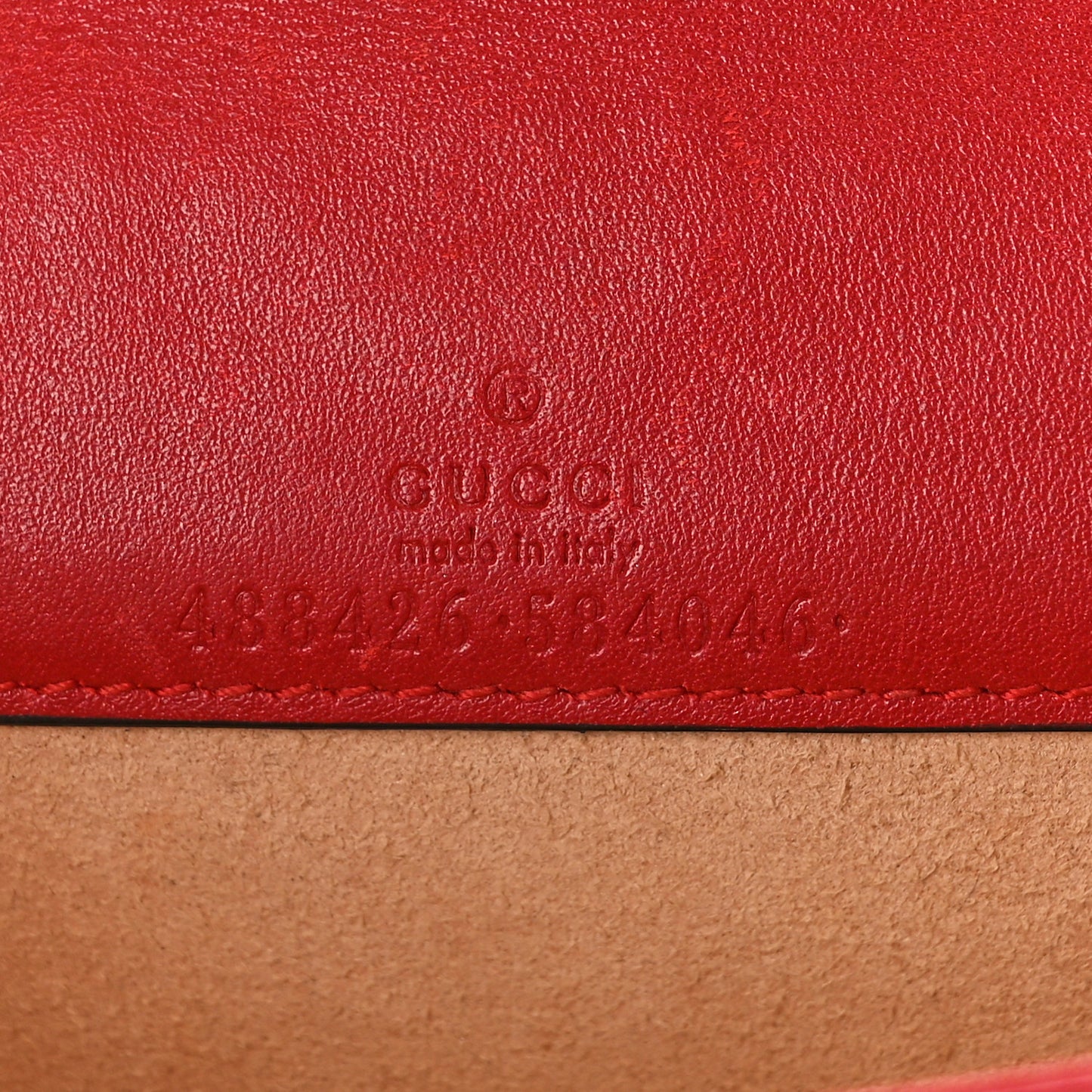 Calfskin Matelasse GG Marmont Mini Bag Hibiscus Red