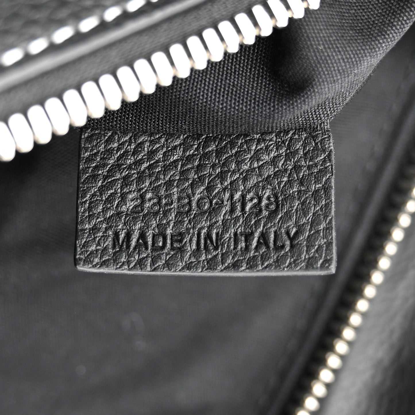 X KAWS Grained Calfskin Bee Saddle Bag Black