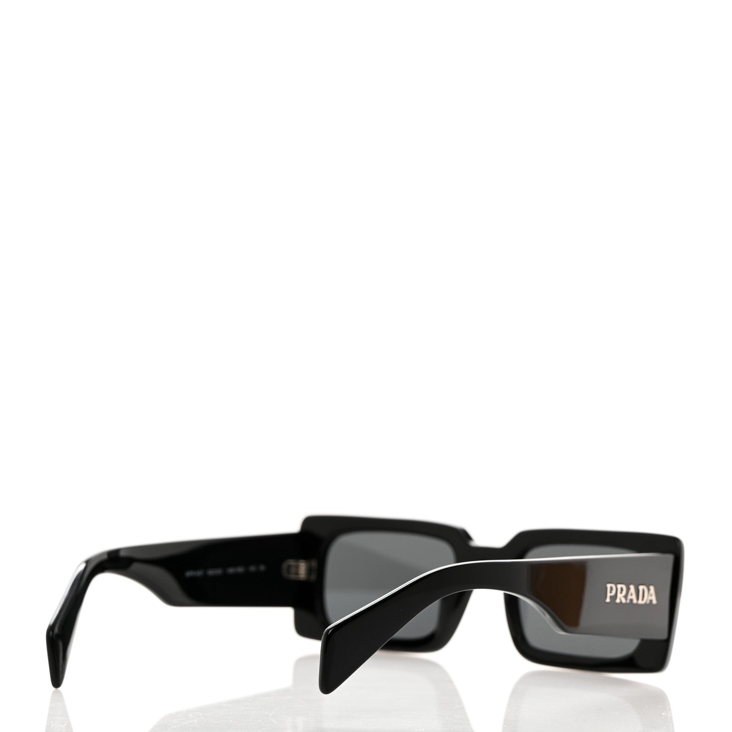 Prada Acetate Sunglasses with Prada Logo SPR A07 Slate Gray 4 of 8