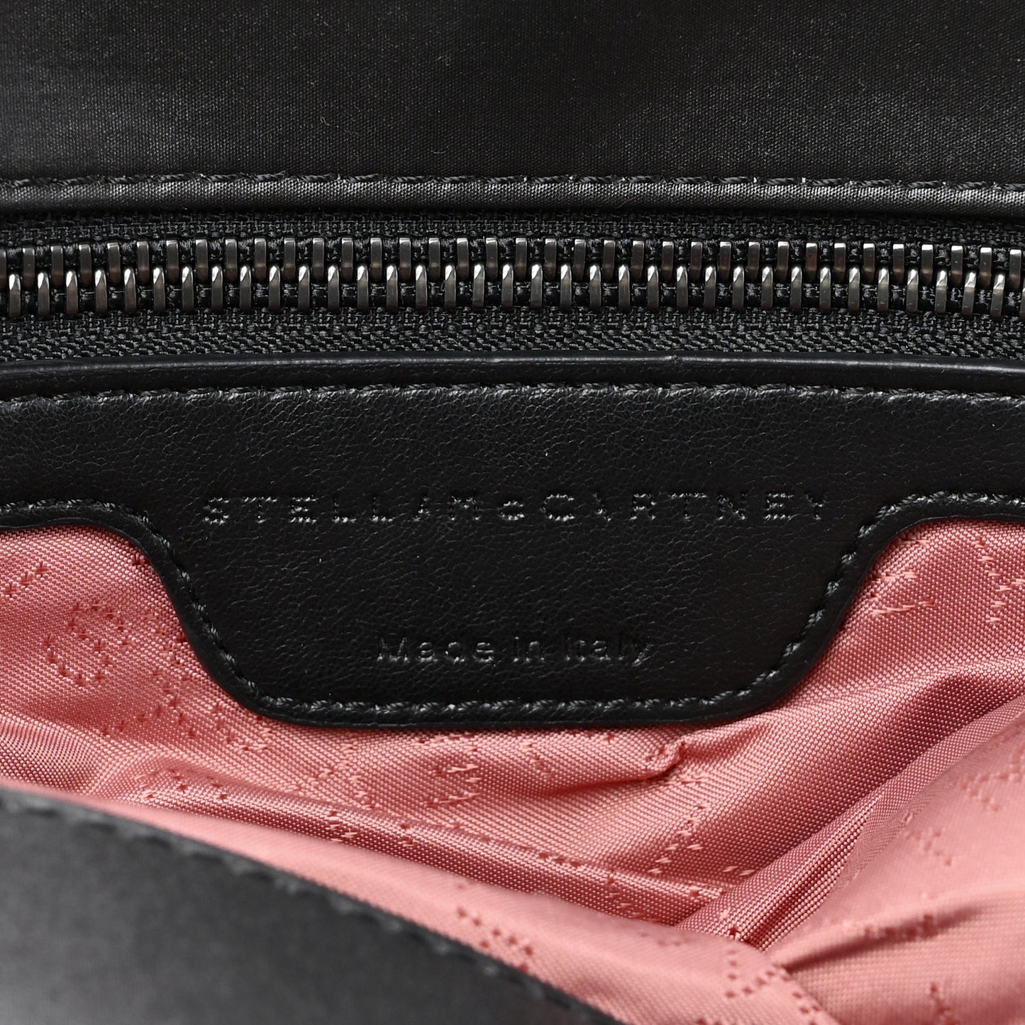 Nylon Quilted Small Falabella Tote Black
