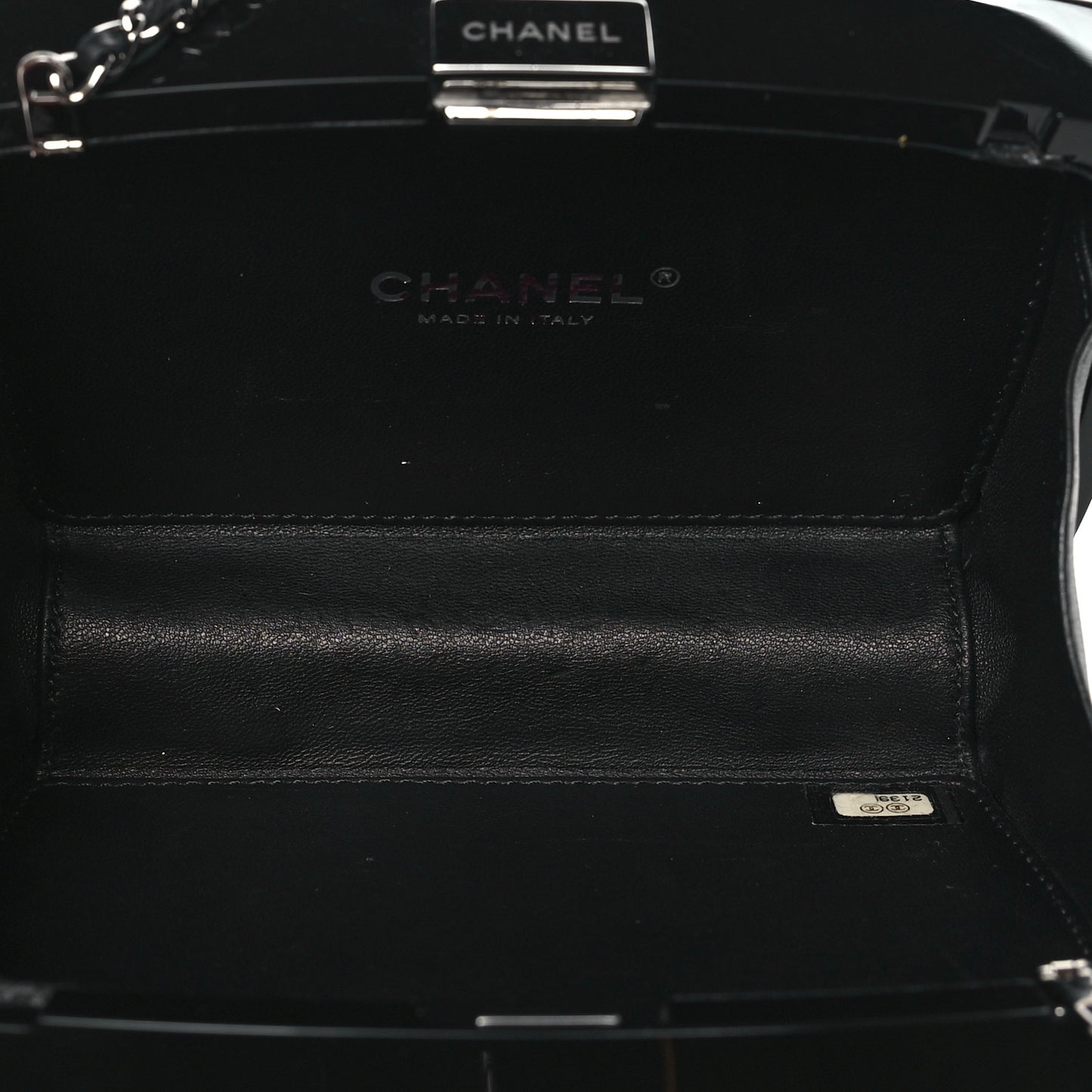 Plexiglass Compact Box Clutch Black