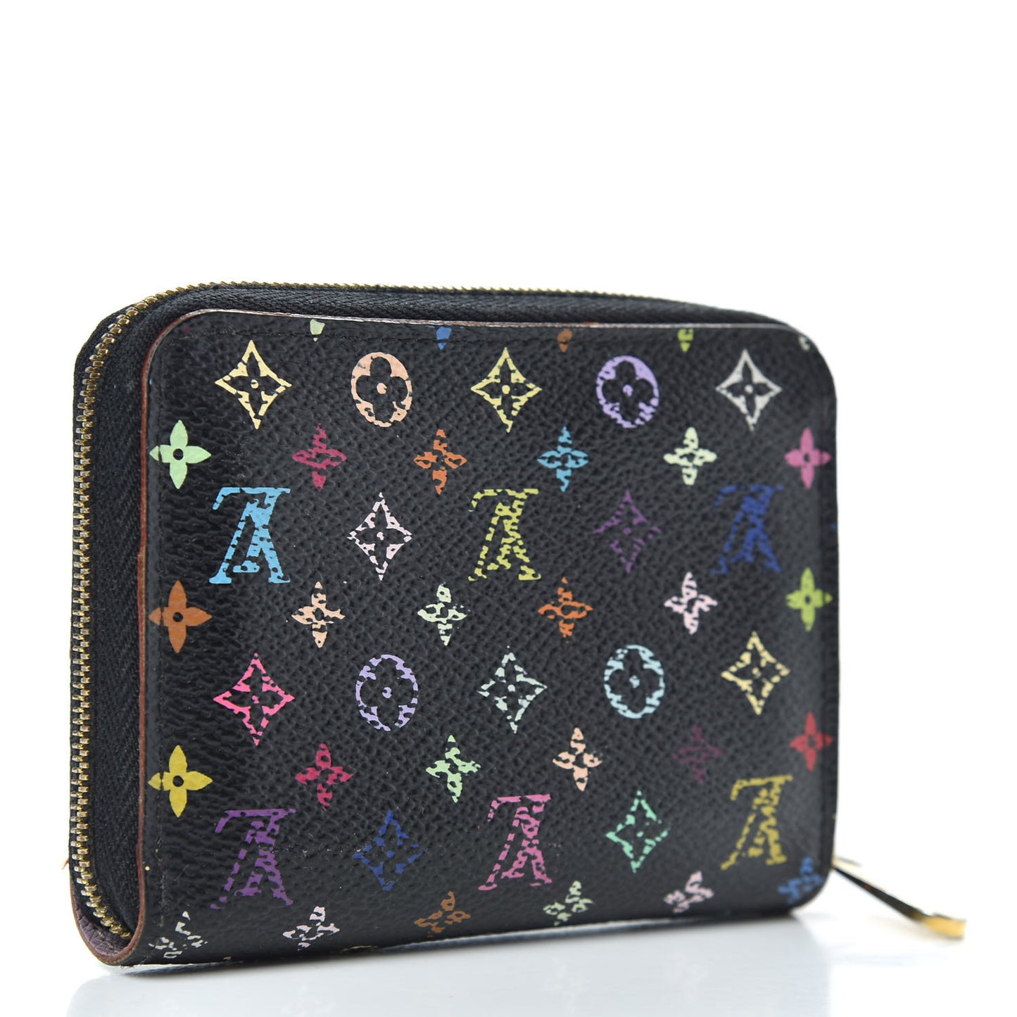 Monogram Multicolor Zippy Coin Purse Black Violet