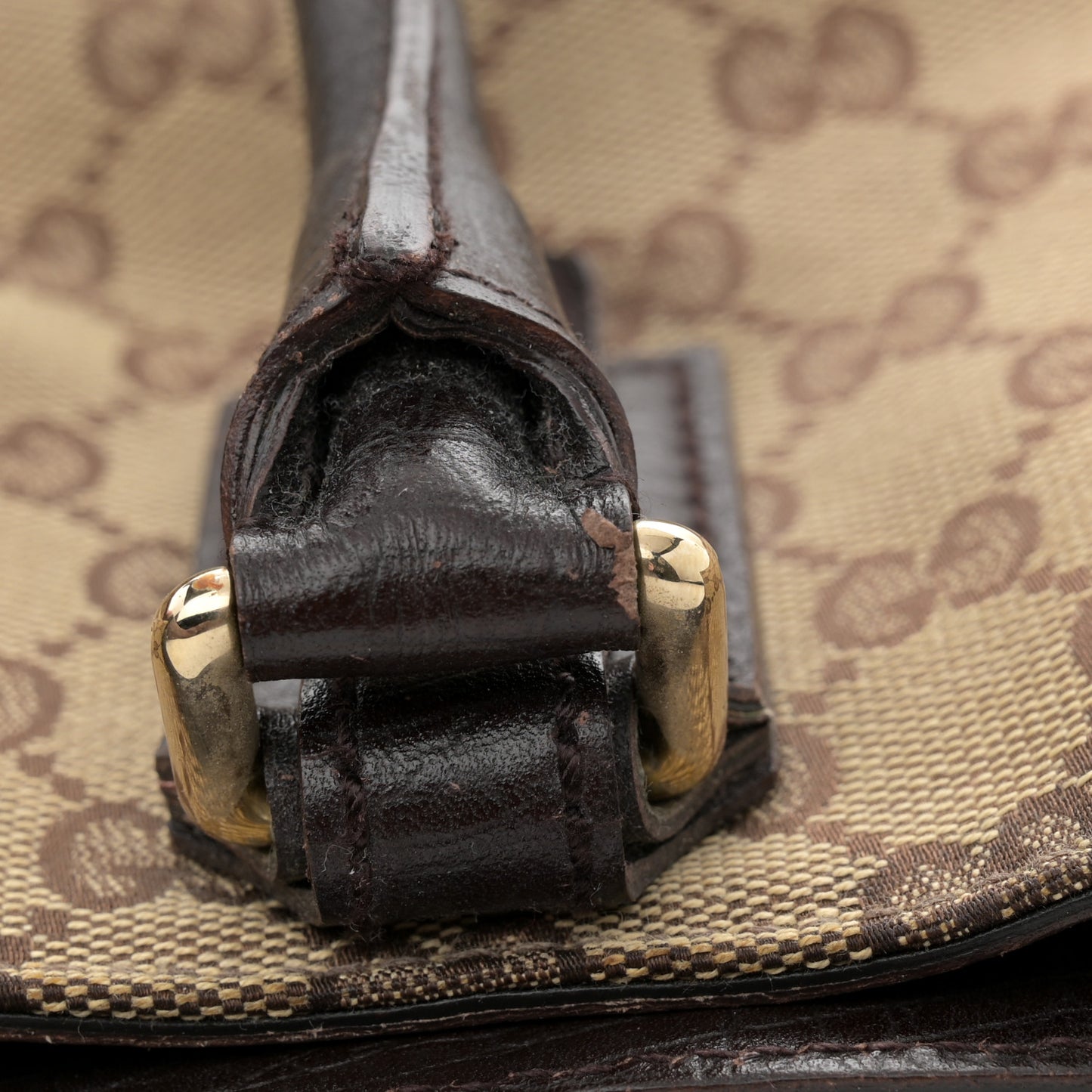 Monogram Medium Hasler Tote Dark Brown