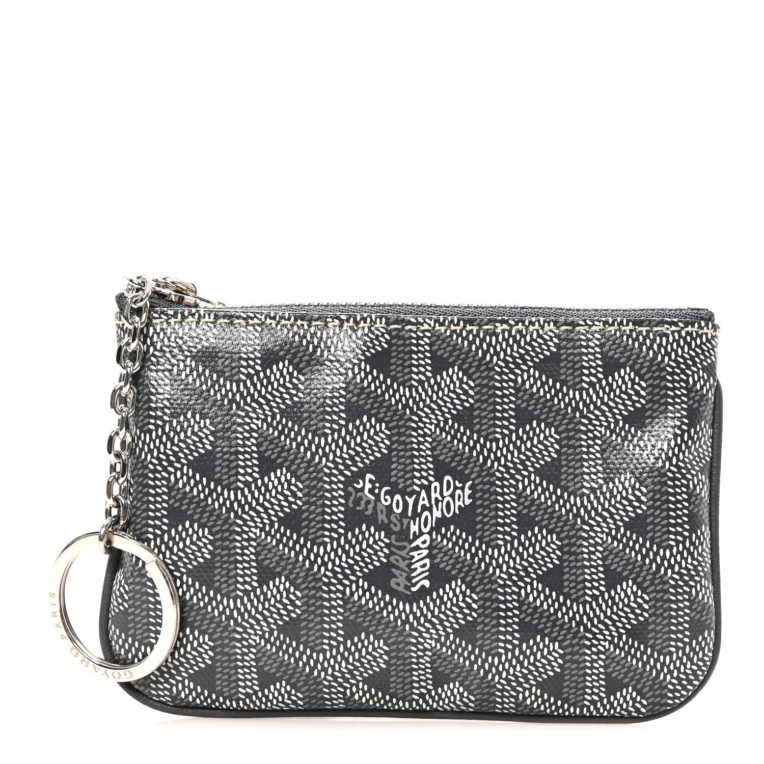 Goyard Goyardine Nano Senat Key Pouch Grey 1887506 – FASHIONPHILE