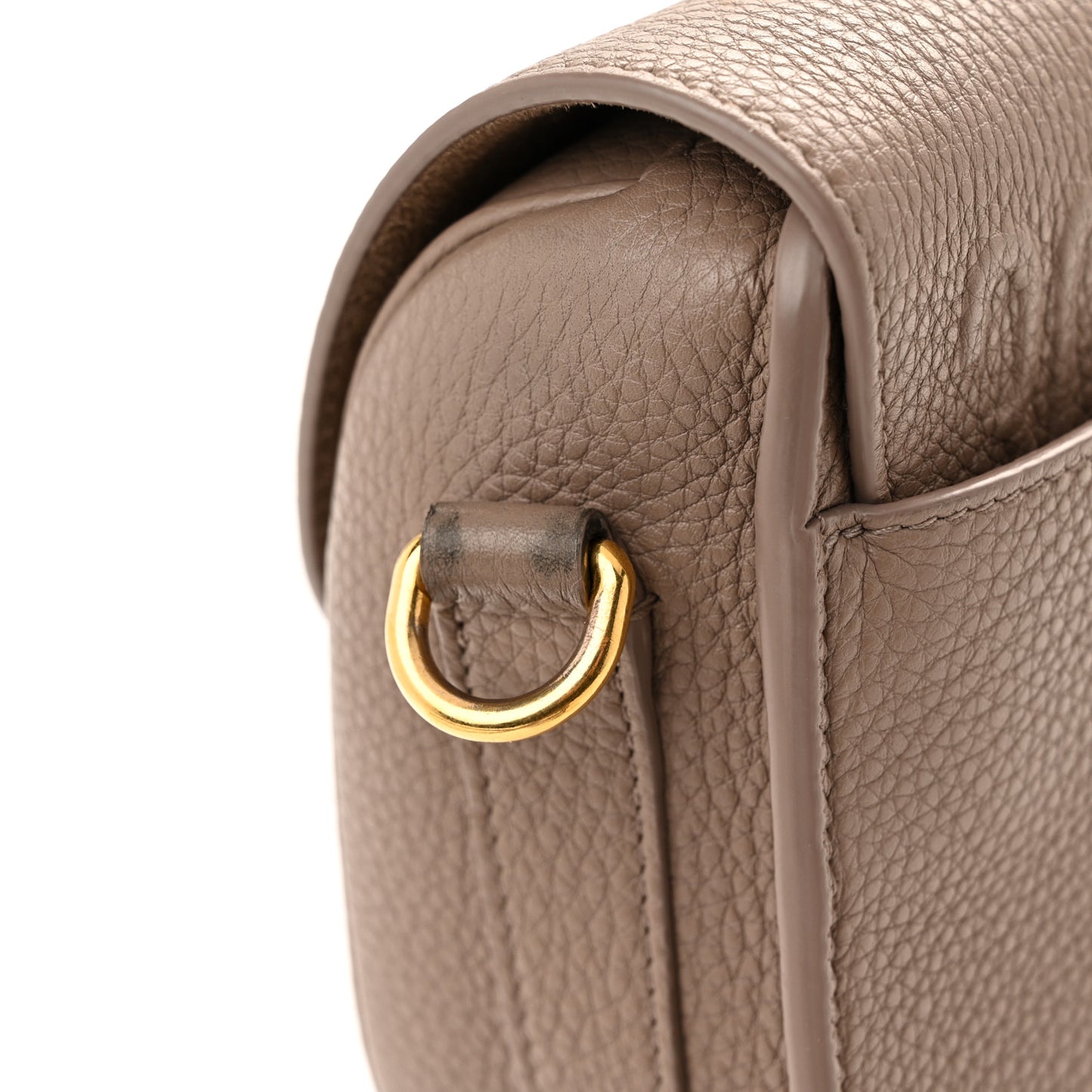 Grained Calfskin Medium Bobby Flap Taupe