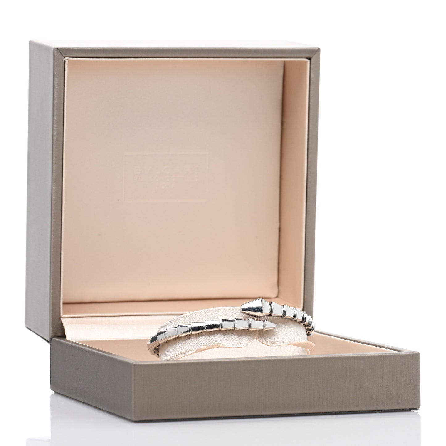 18K White Gold Serpenti Viper Bracelet S