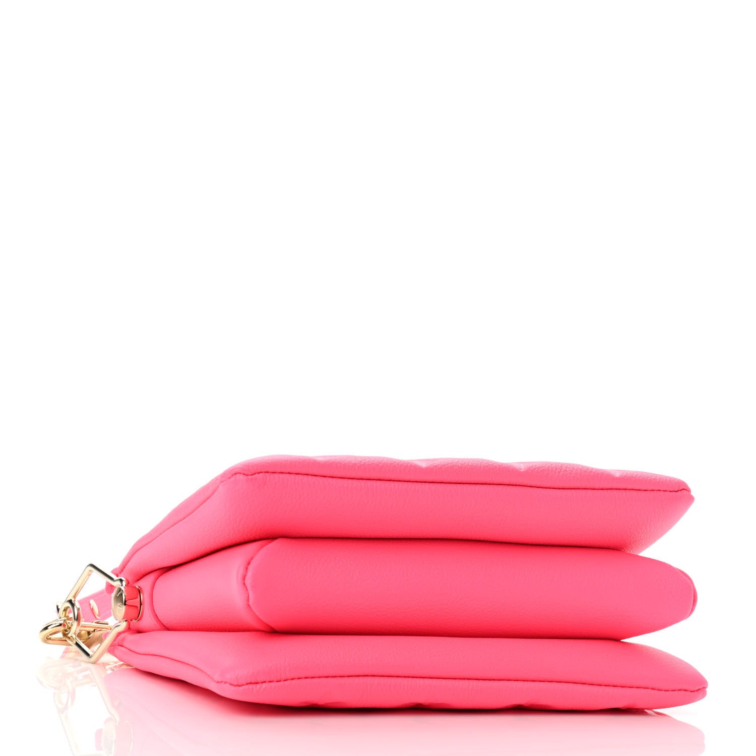 Louis Vuitton Calfskin Embossed Monogram Coussin BB Rose Fluo 4 of 12