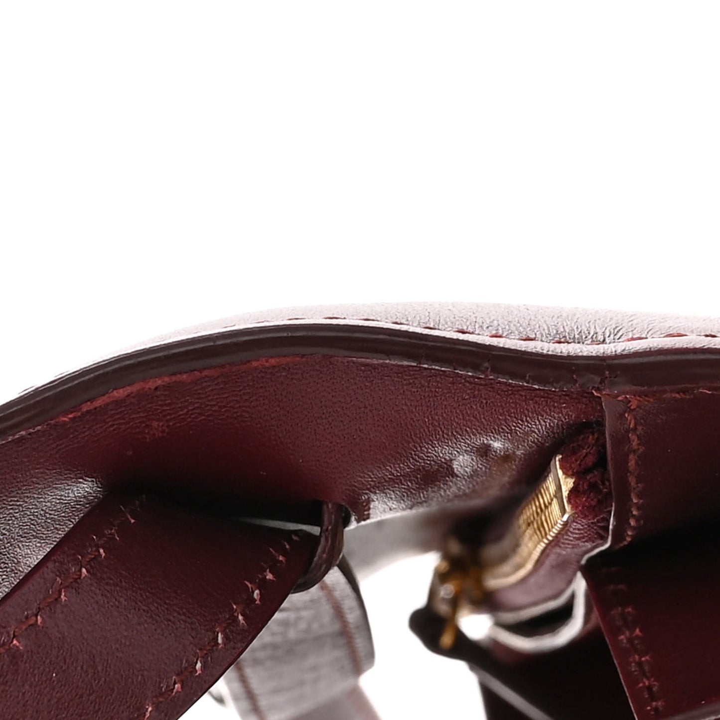 Box Calfskin Medium Classic Box Flap Bag Burgundy