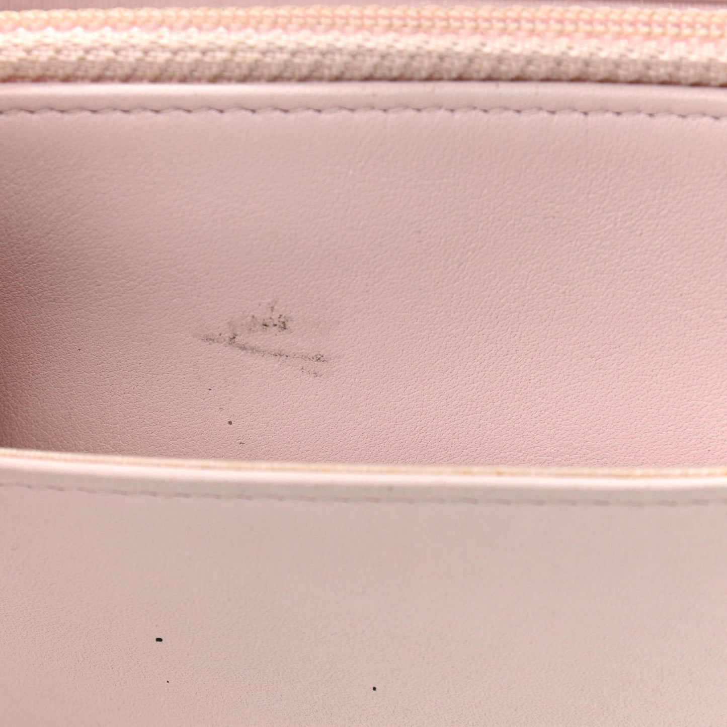 Canvas Deauville Wallet On Chain WOC Pink White