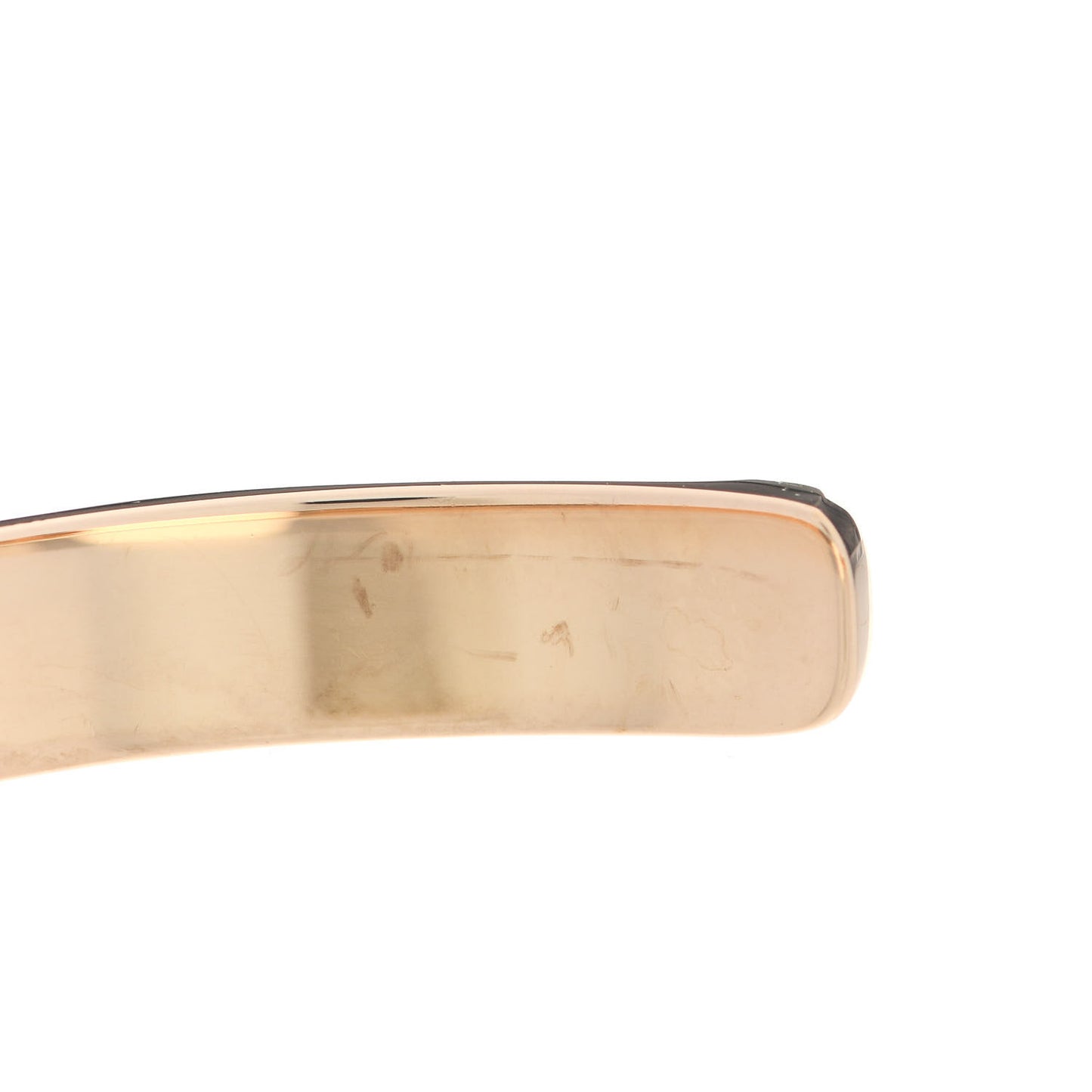 18K Yellow Gold LOVE Cuff Bracelet 17