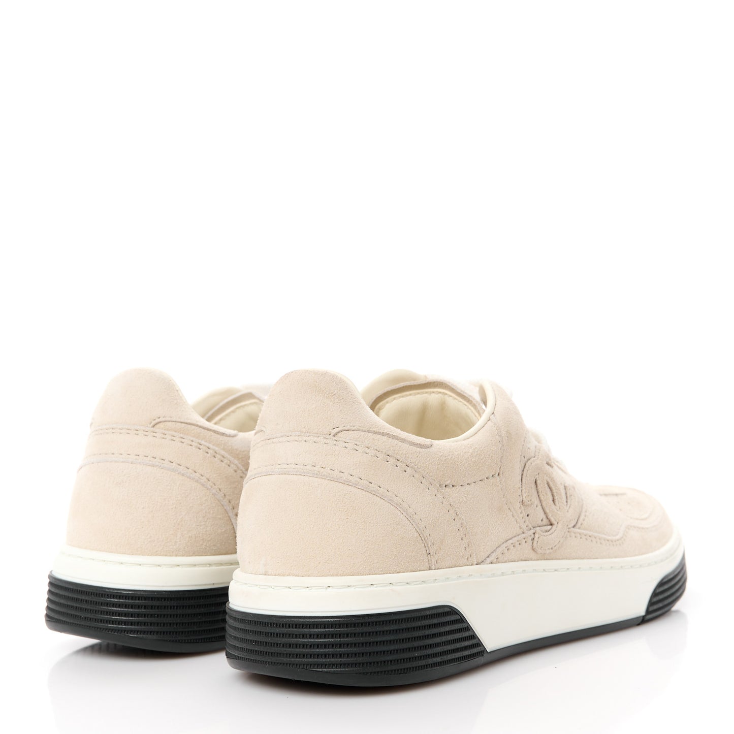 Suede Womens CC Sneakers 36.5 Light Beige