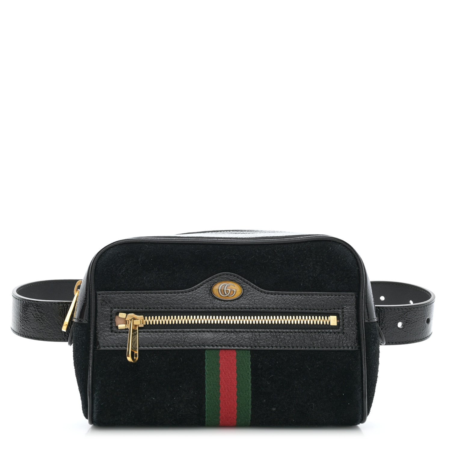 Gucci Suede Small Ophidia Belt Bag 65 26 Black 1 of 10