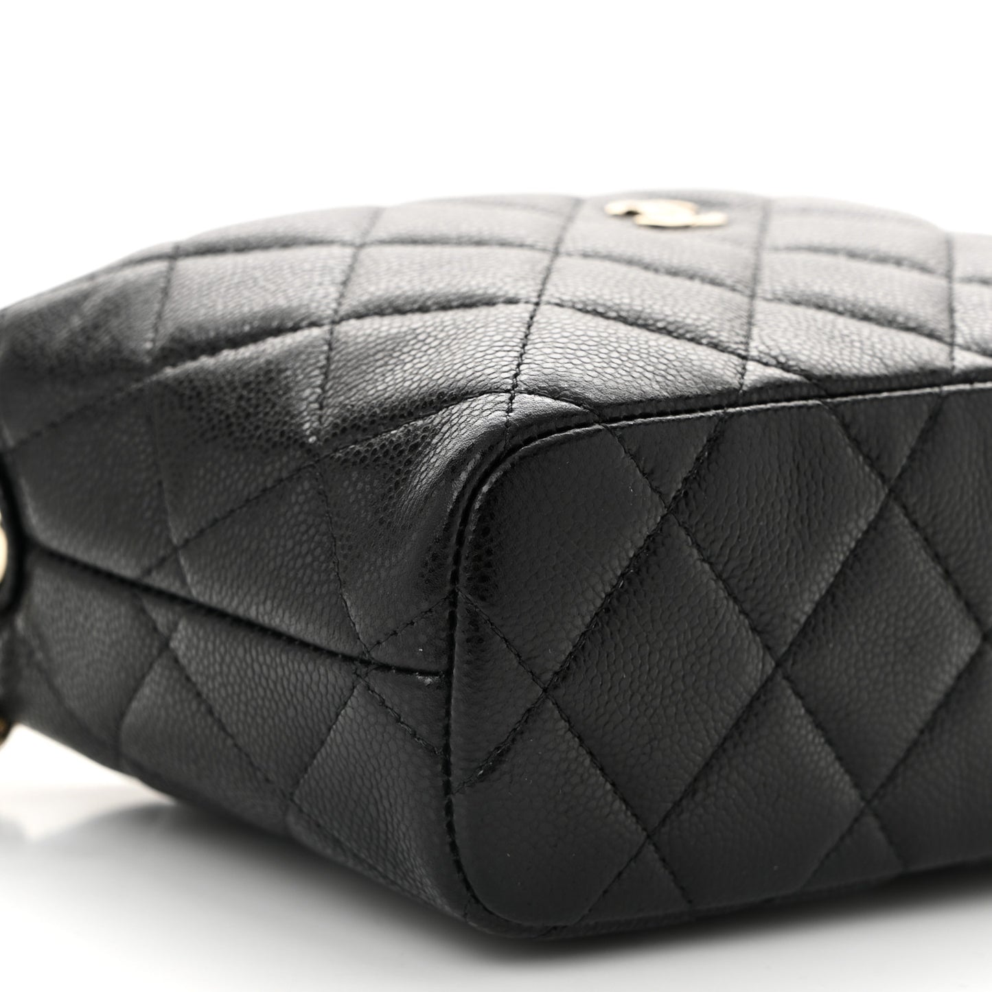 Caviar Quilted Hobo Black