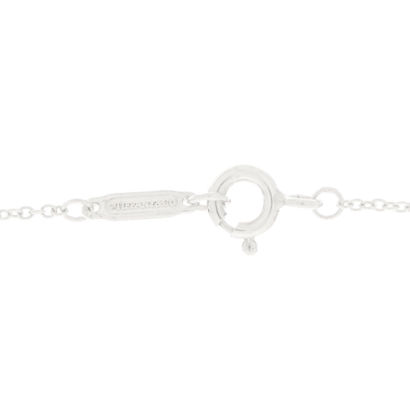 Sterling Silver Rubedo Mini Return To Tiffany Double Heart Tag Pendant Necklace