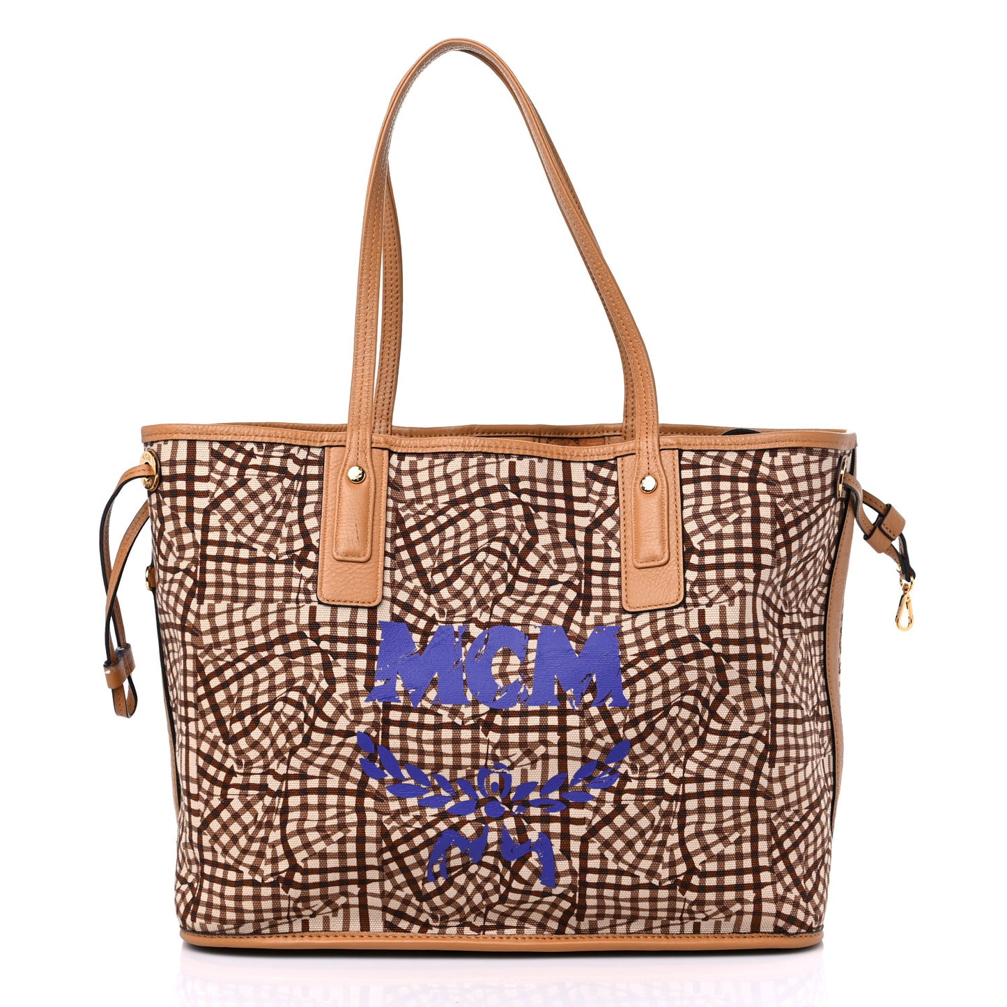 Visetos Medium Liz Reversible Shopper Tote Cognac