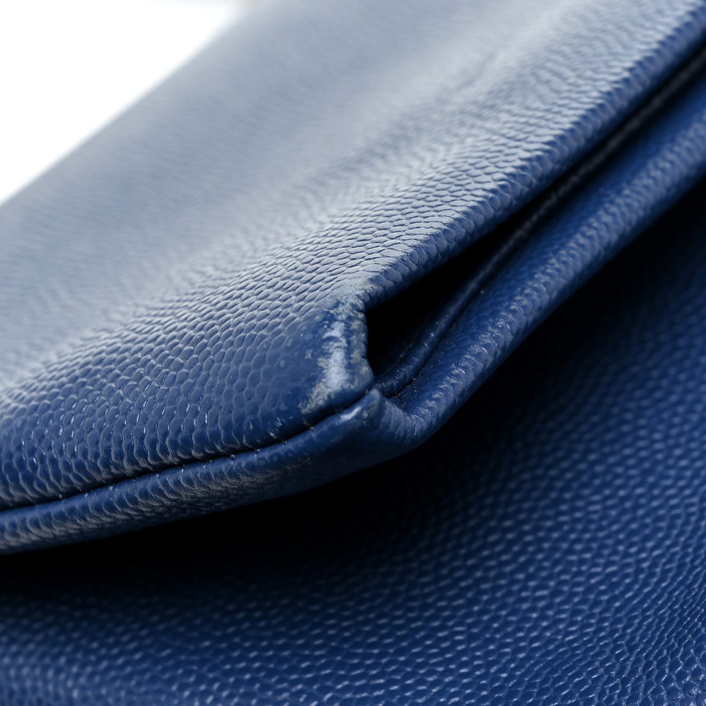 Grain De Poudre Medium West Hollywood Monogram Fold-Over Denim
