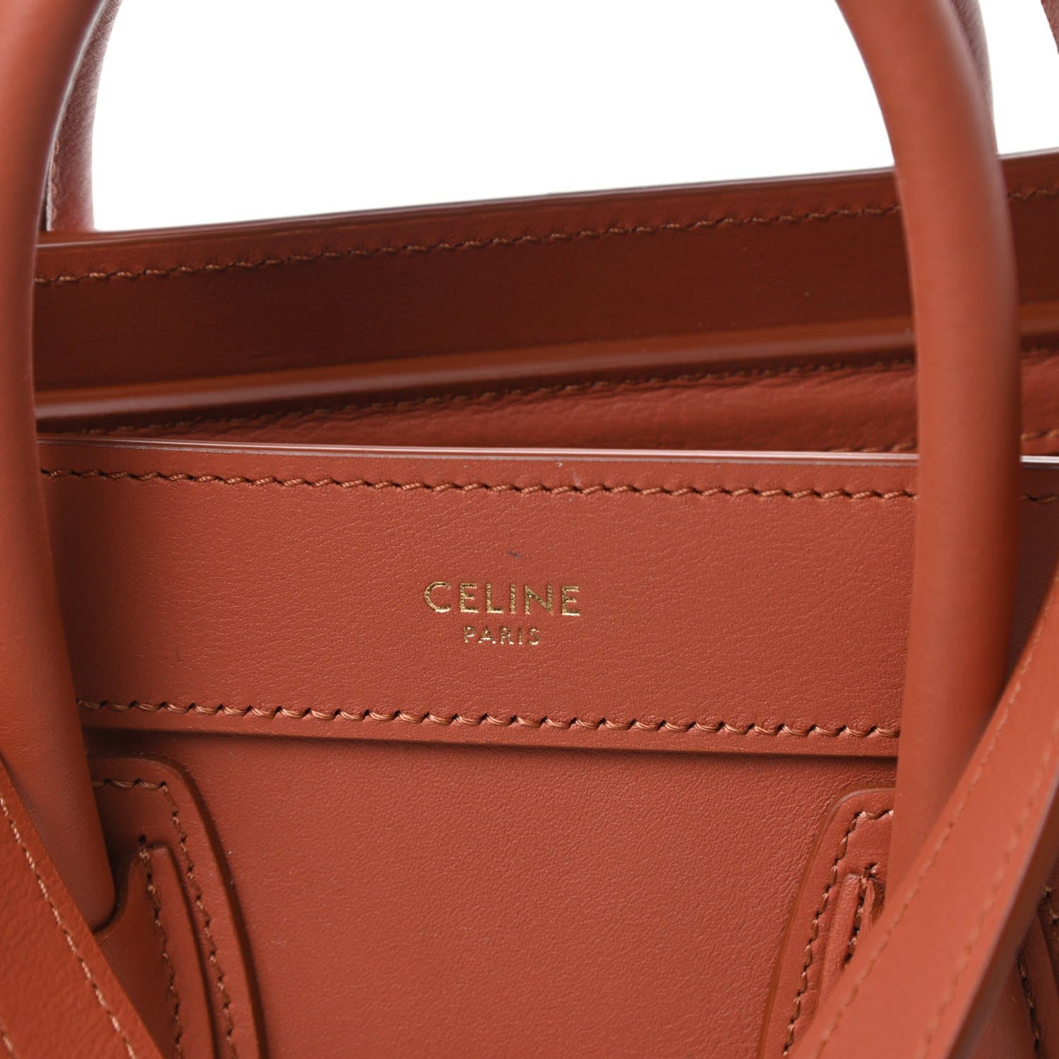 Celine Smooth Calfskin Nano Luggage Terracotta 12 of 12