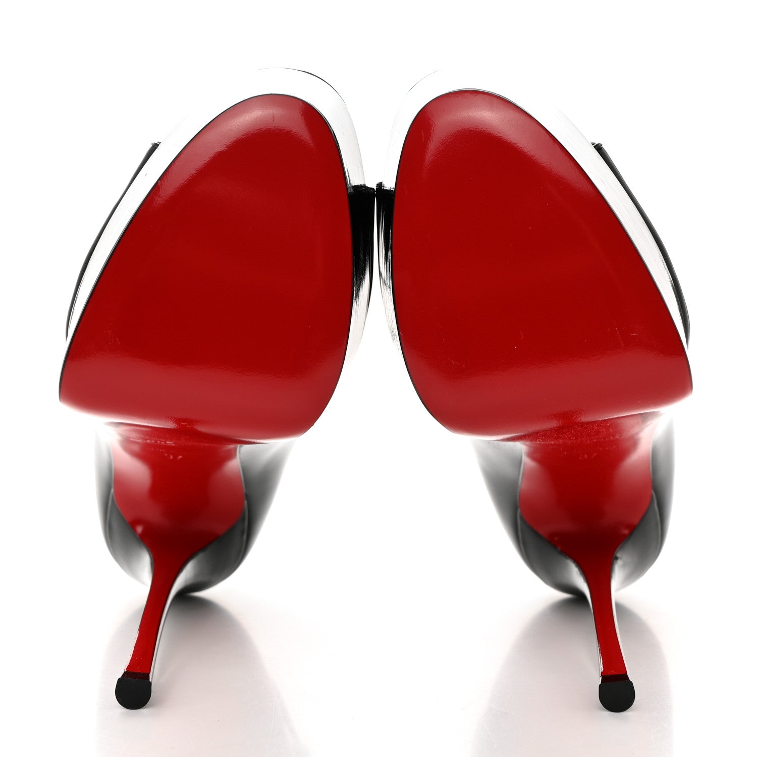 Christian Louboutin Patent Very Conclusive Alta Platform Peep Toe 150 Pumps 37 Black 5 of 7