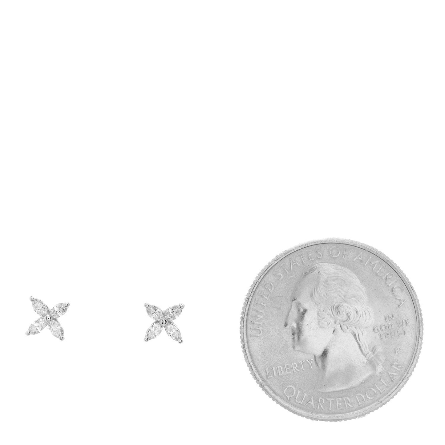 Platinum Diamond .19ct Mini Victoria Earrings