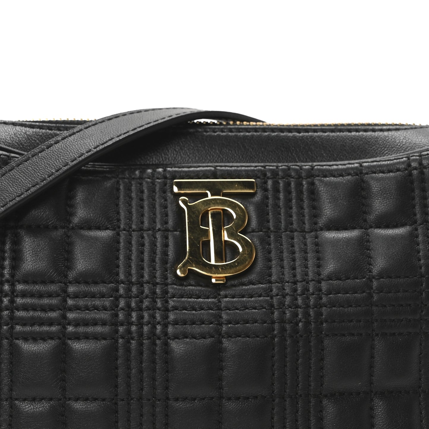 Lambskin Quilted Camera Bag Black