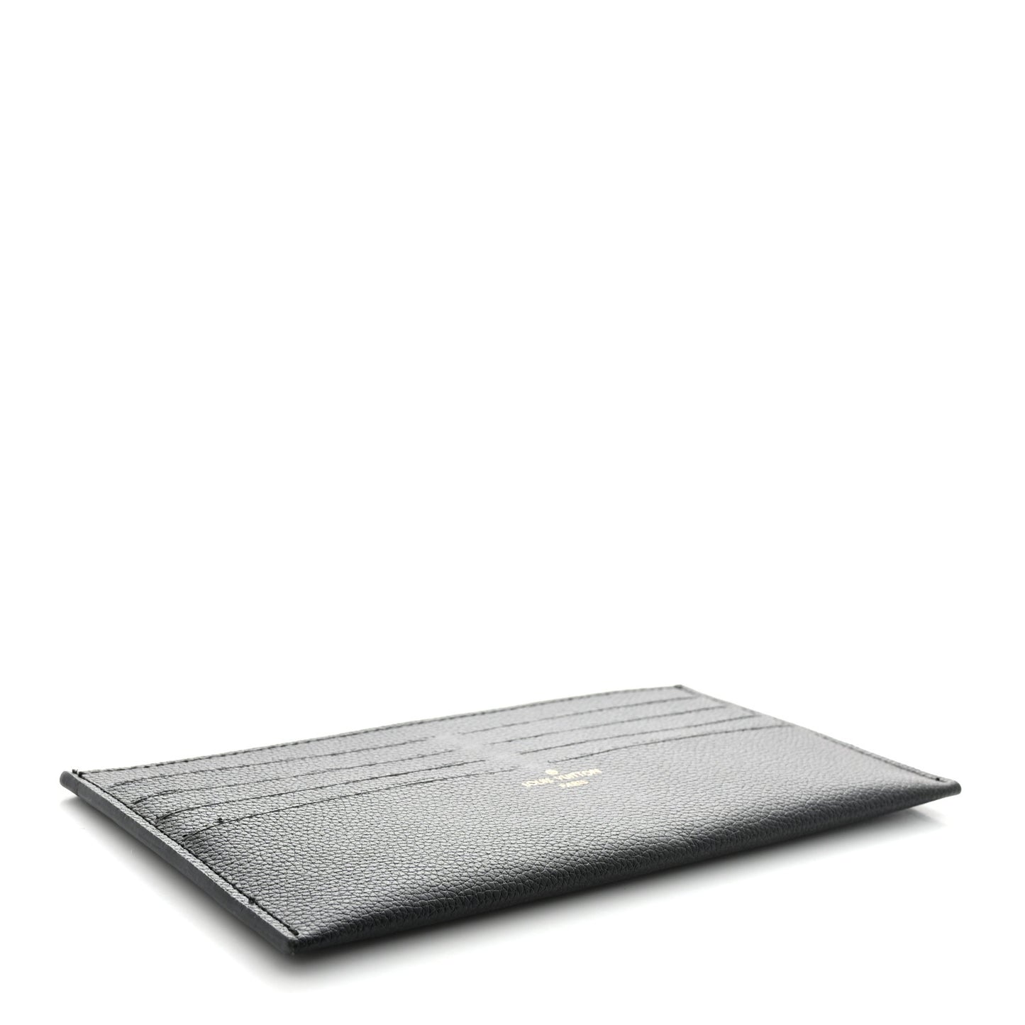 Calfskin Felicie Chain Wallet Card Holder Insert Black