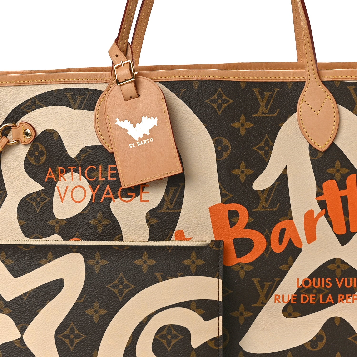 Louis Vuitton Monogram Tahitienne Saint Barth Neverfull MM 9 of 11