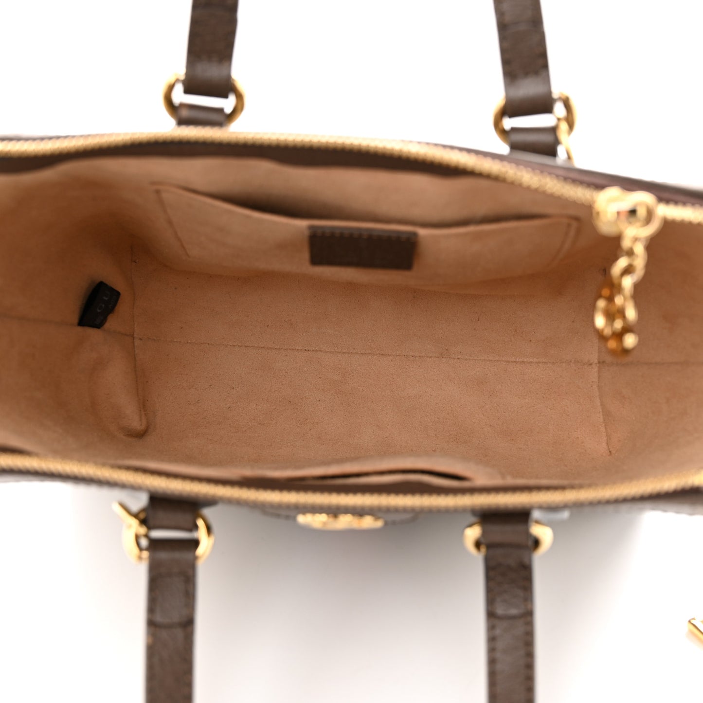 GG Supreme Monogram Small Ophidia Tote Bag Brown