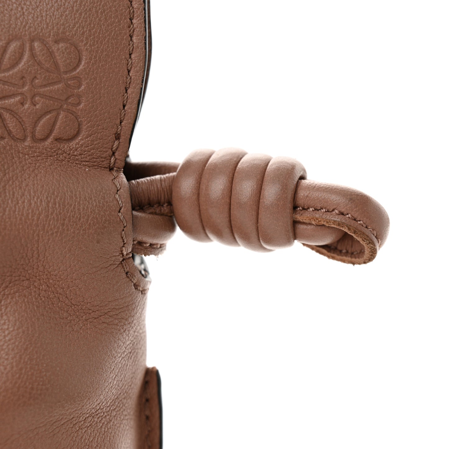 Calfskin Mini Flamenco Knot Clutch Pink