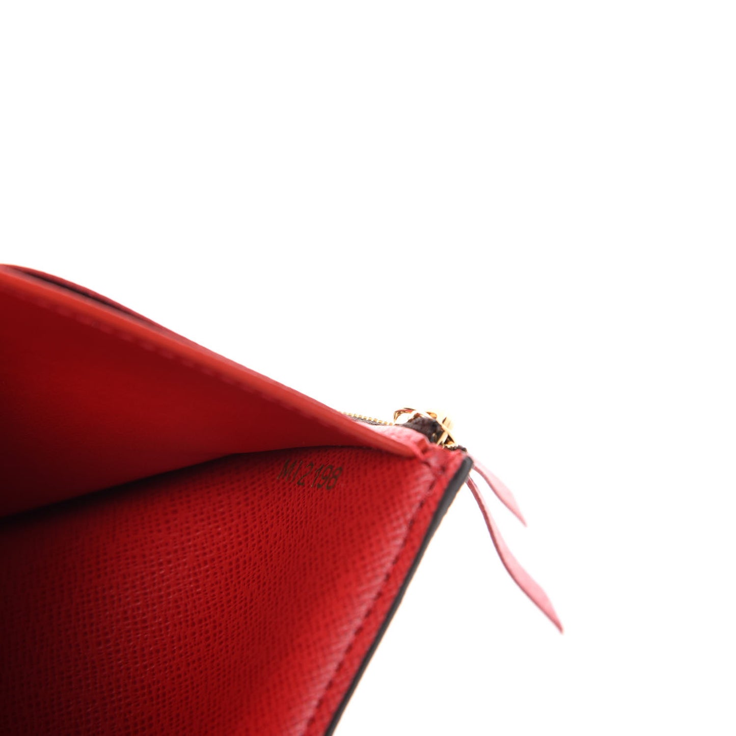 Damier Ebene Stories Victorine Wallet Red