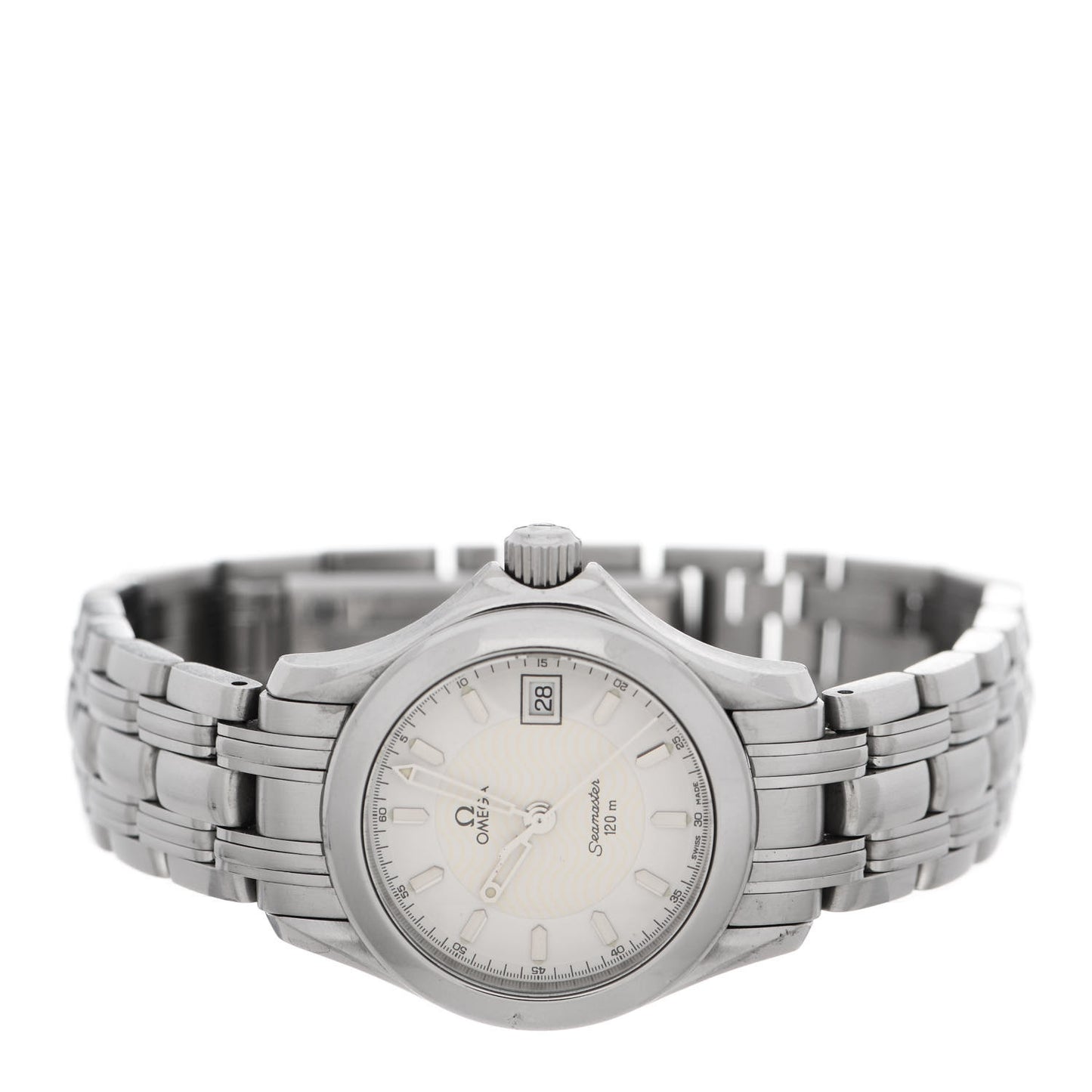 Stainless Steel 26mm Seamaster Quartz Watch White 2581.21