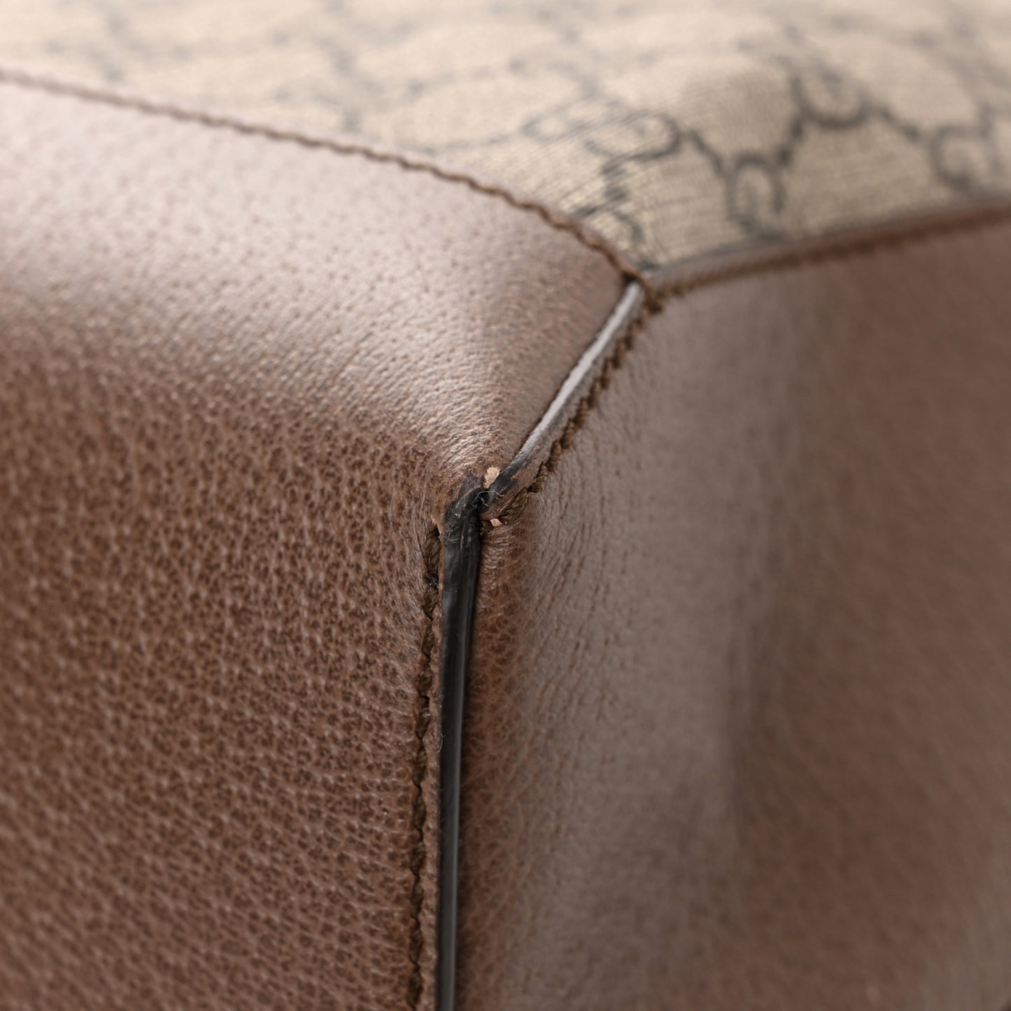 GG Supreme Monogram Web Ophidia Tote Brown