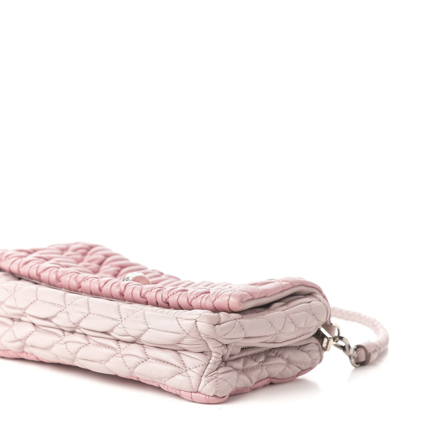 Nappa Matelasse Crystal Shoulder Bag Rosa