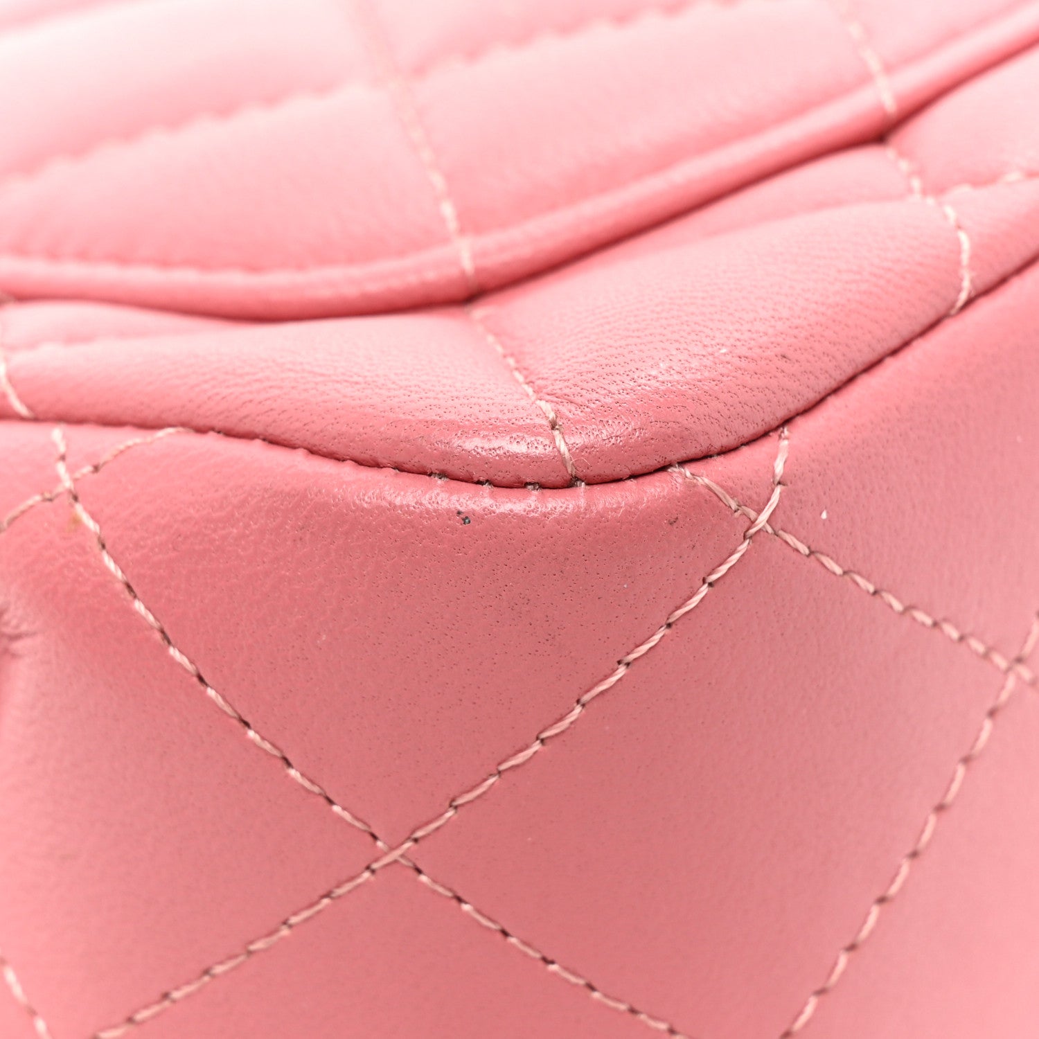 Chanel Lambskin Quilted Mini Square Flap Pink 12 of 13