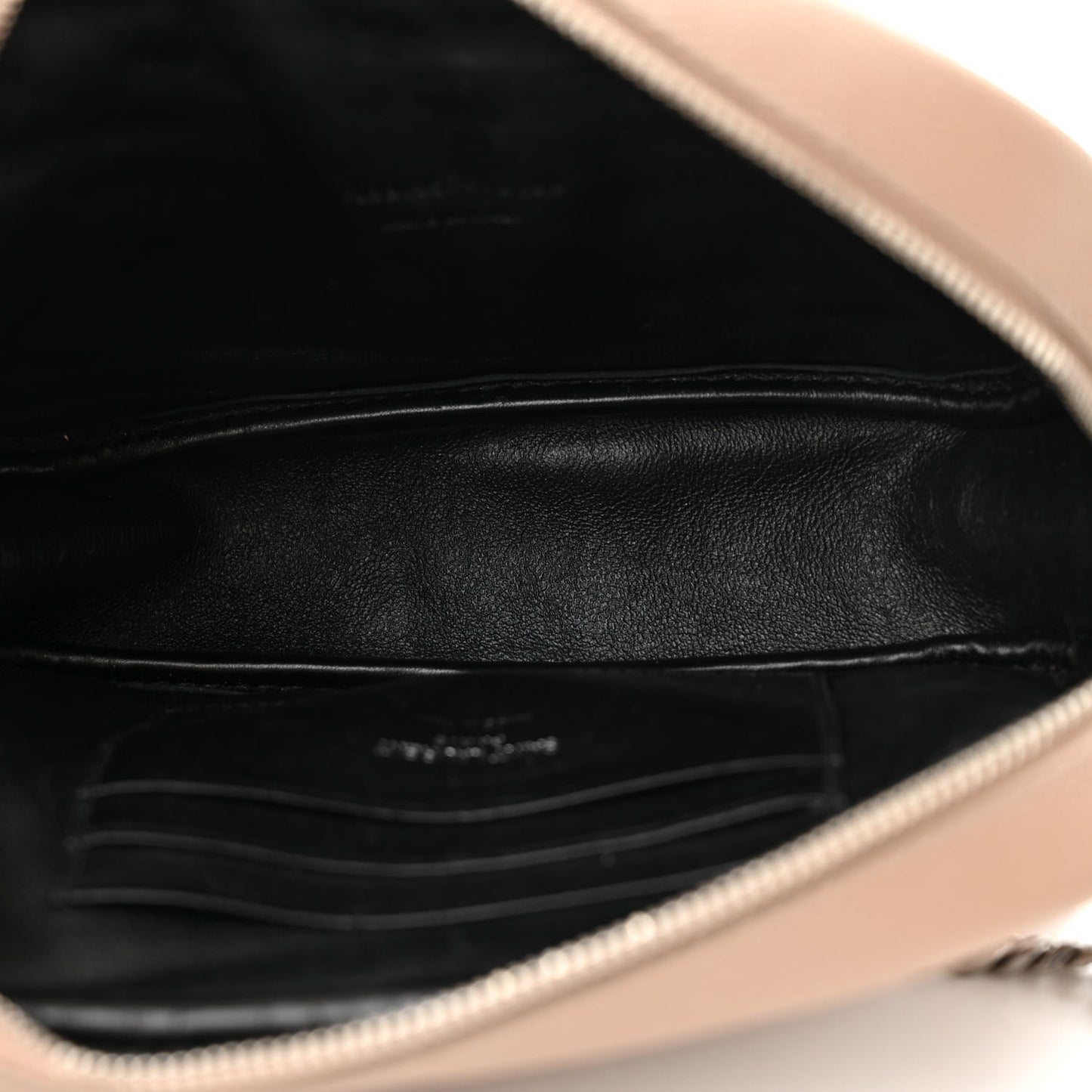Grain De Poudre Matelasse Monogram Mini Lou Camera Bag Gold Sand