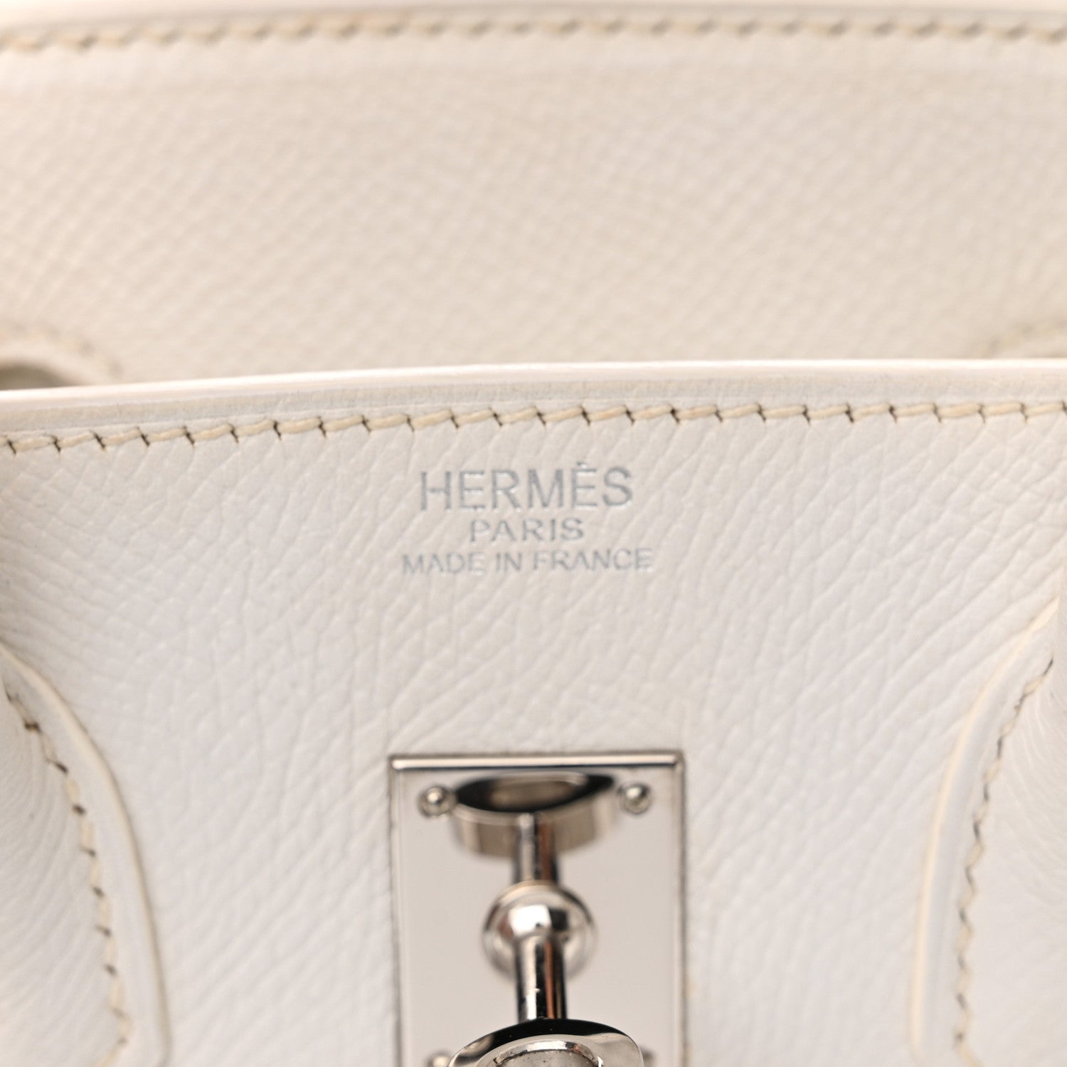 Hermes Epsom Birkin 25 White 6 of 20