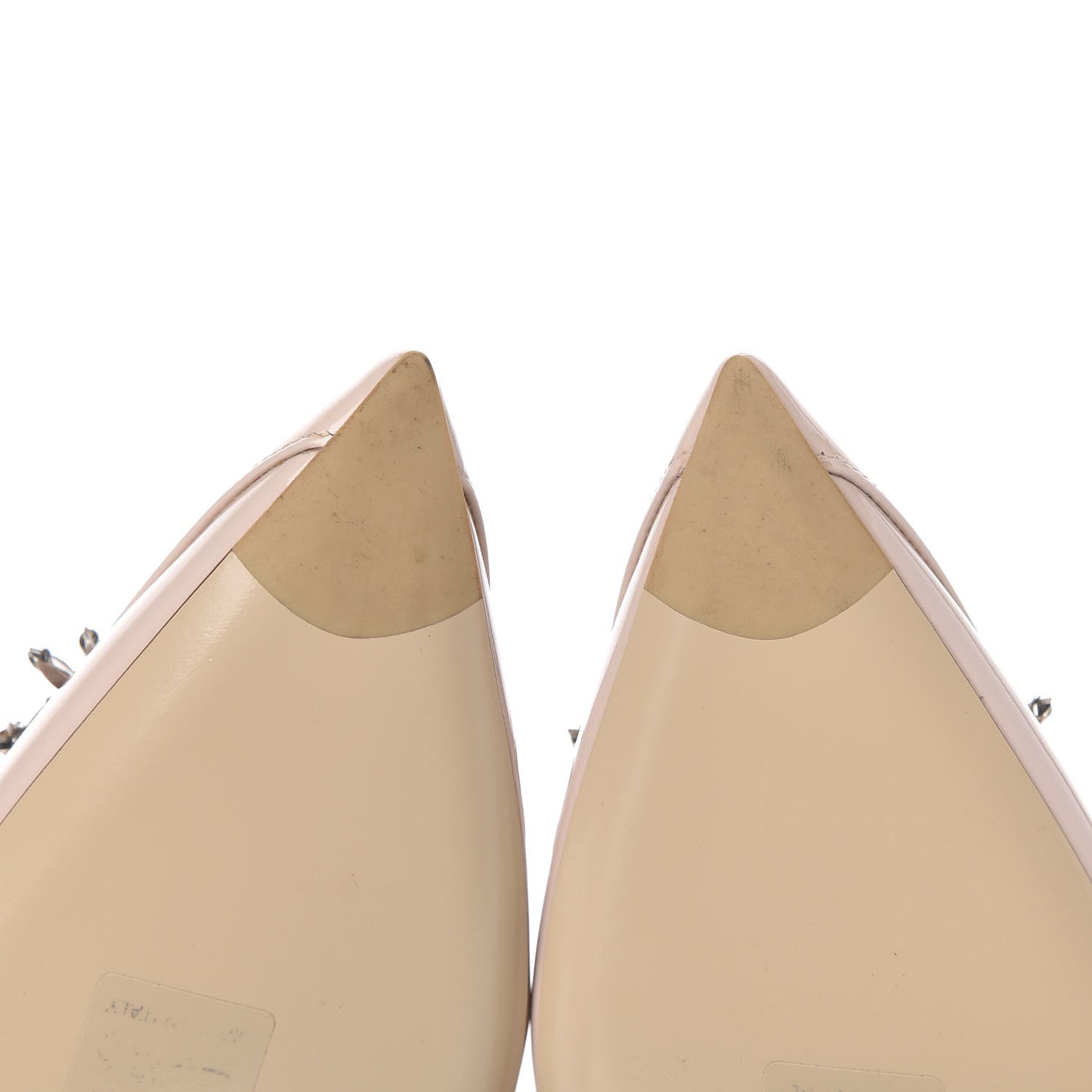 Patent Crystal Dianeme Pumps 38 Rose Poudre