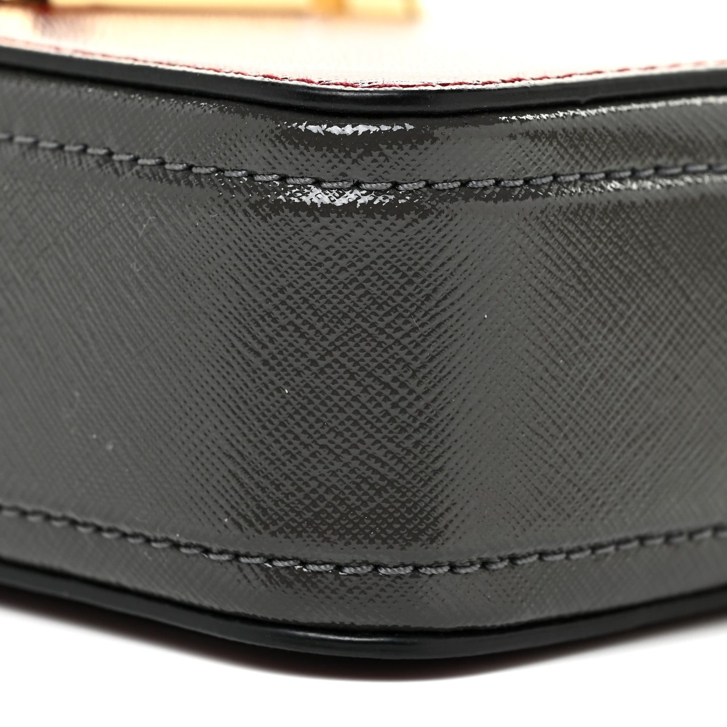 Saffiano Small Snapshot Camera Bag Red Multicolor