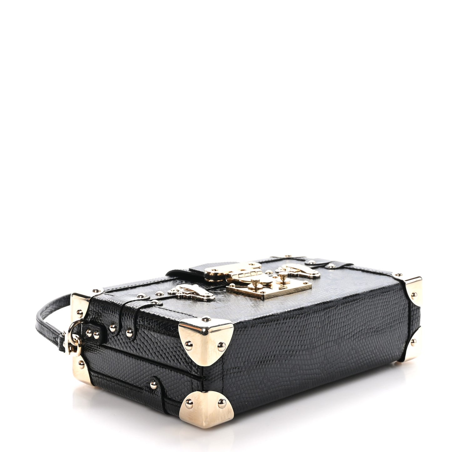 Lizard Petite Malle Black
