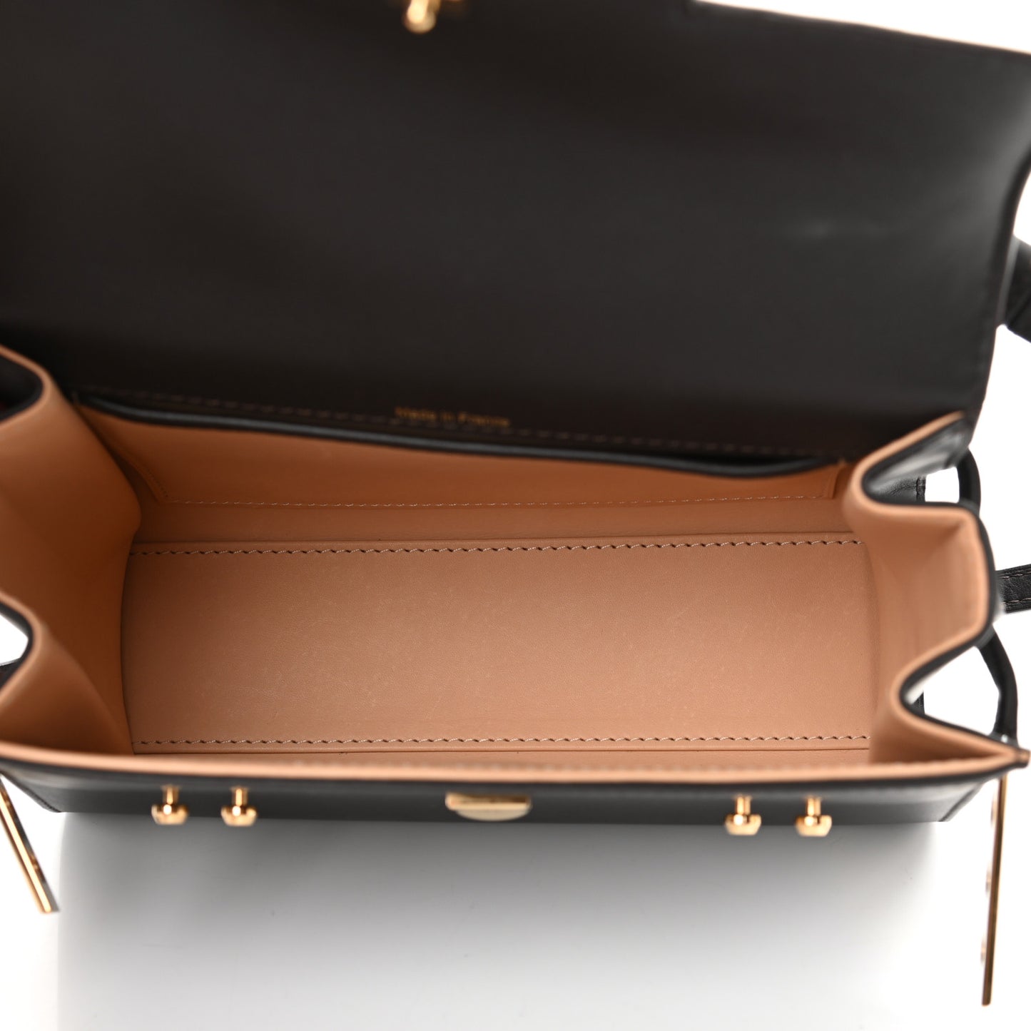 Smooth Calfskin Mini Tempete Satchel Brown