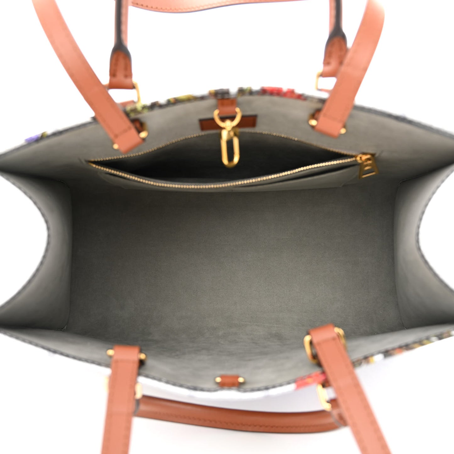 Metallic Monogram LV Garden OnTheGo MM Silver