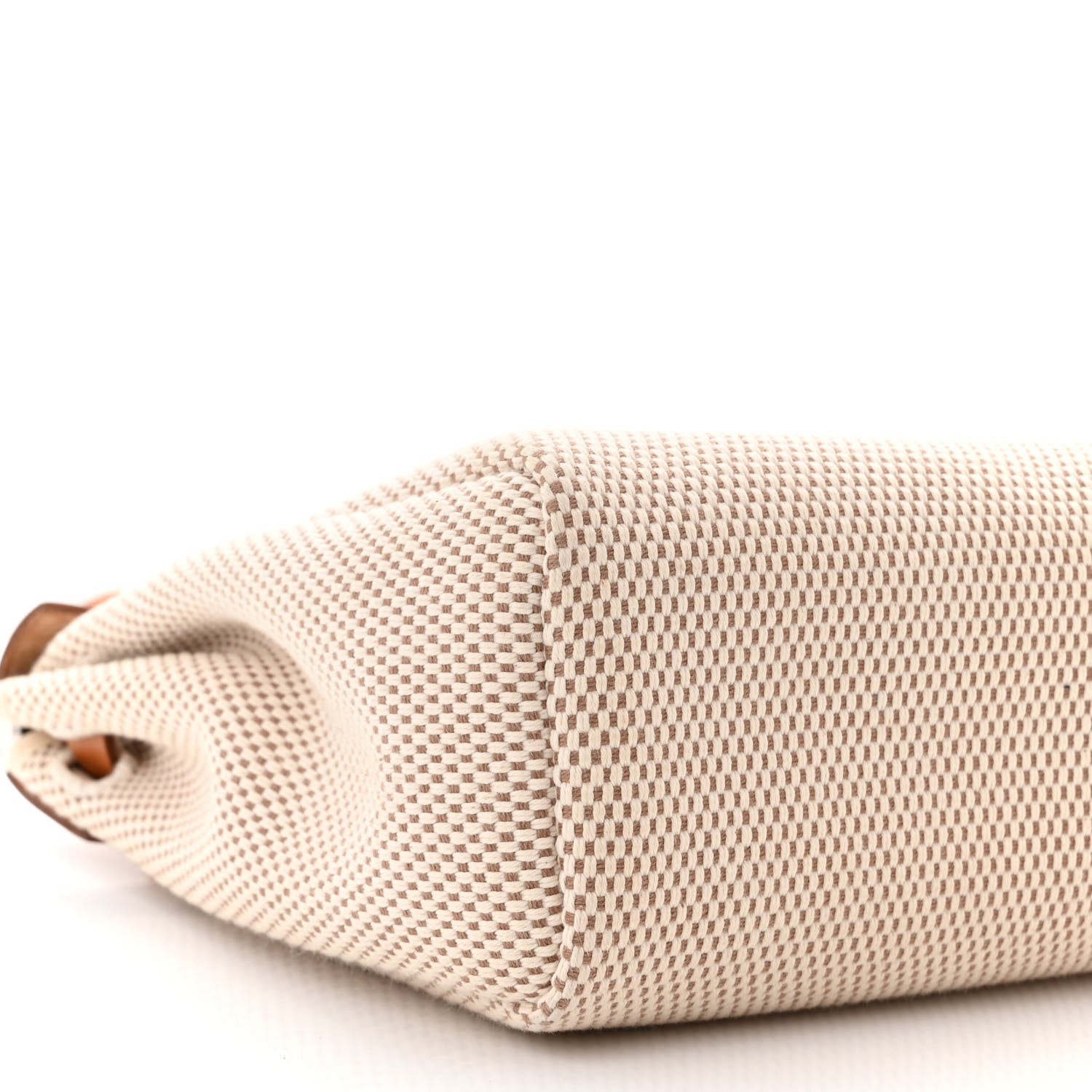 Hermes Toile Vache Calfskin Herbag 30 PM Black Natural 11 of 12