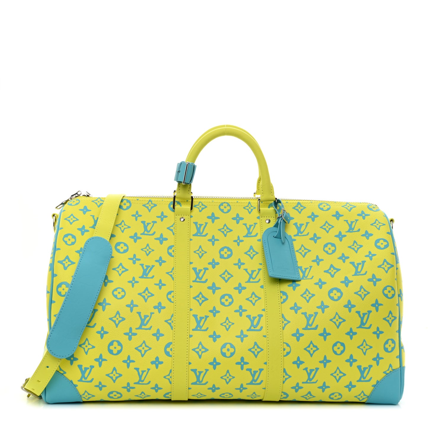 Monogram Playground Keepall Bandouliere 50 Lime